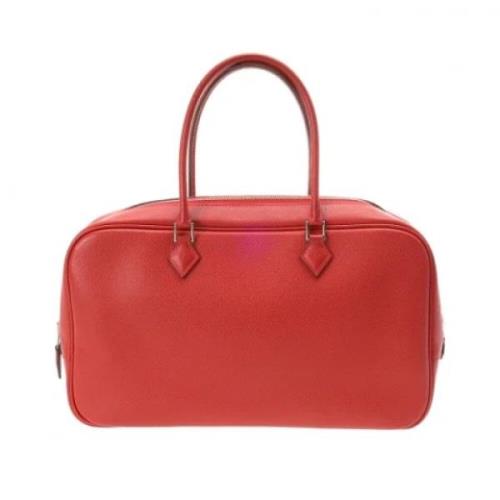 Pre-owned Leather handbags Hermès Vintage , Red , Dames