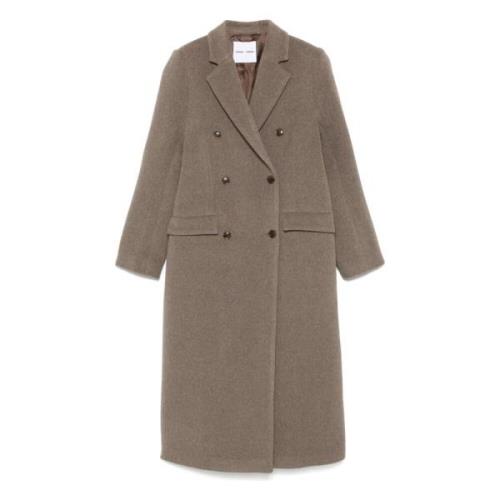 Rock Falcon Coat Samsøe Samsøe , Beige , Dames