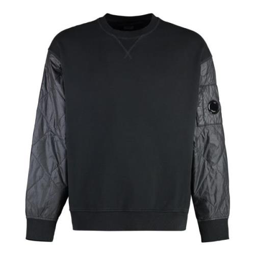 Lens Detail Crew-Neck Sweatshirt C.p. Company , Black , Heren