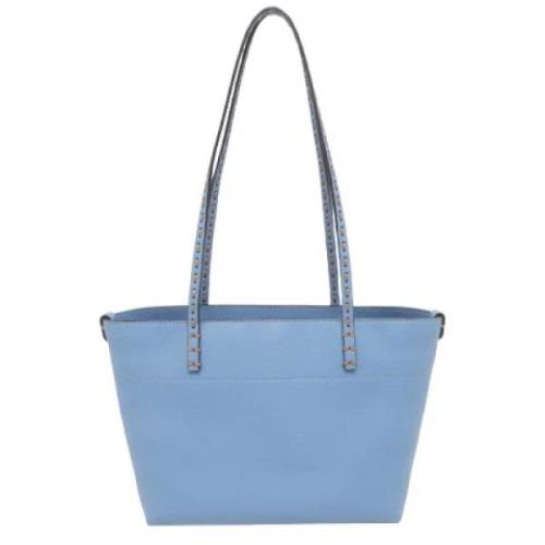 Pre-owned Leather totes Fendi Vintage , Blue , Dames