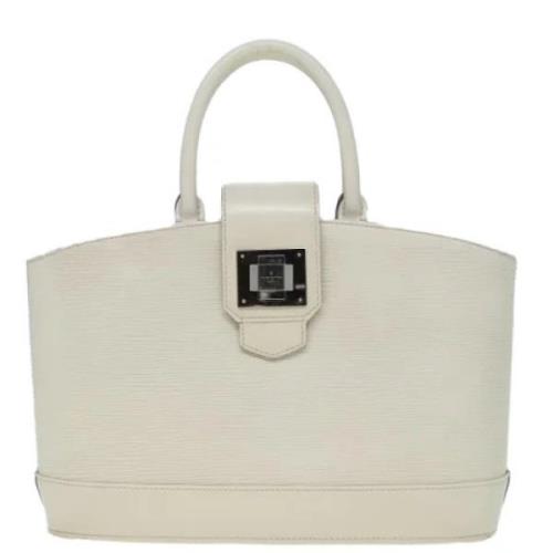 Pre-owned Leather louis-vuitton-bags Louis Vuitton Vintage , White , D...