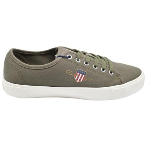 Sneakers in Ivy Green Cotton Twill Gant , Green , Heren