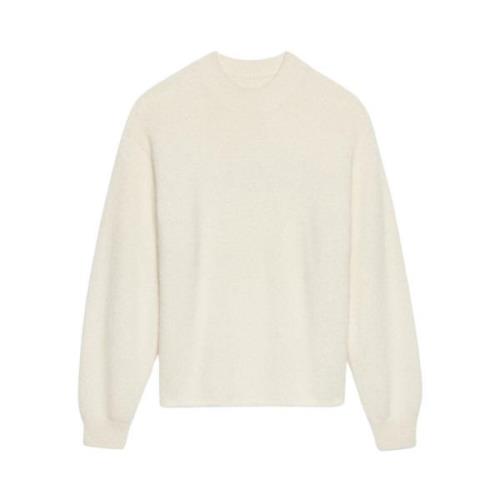 Relaxed Fit Alpaca Trui Jacquemus , Beige , Heren