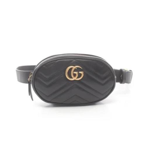 Pre-owned Leather gucci-bags Gucci Vintage , Black , Dames