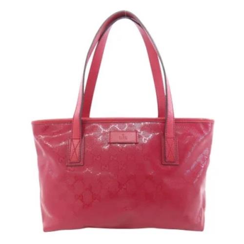 Pre-owned Canvas totes Gucci Vintage , Red , Dames