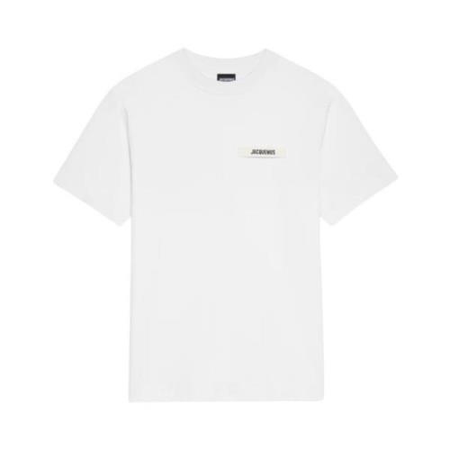 Gros Grain T-Shirt Jacquemus , White , Heren