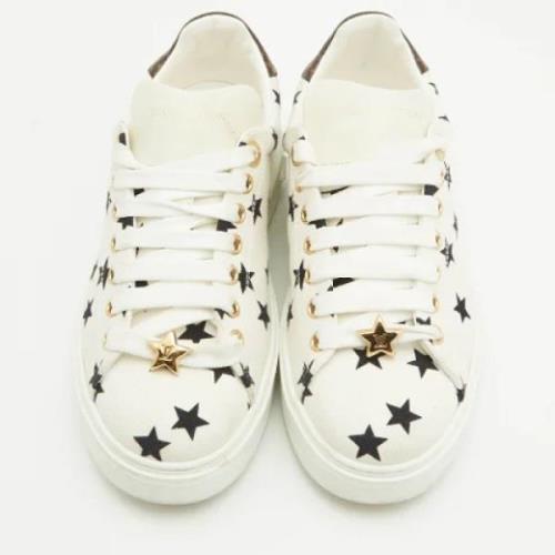 Pre-owned Canvas sneakers Louis Vuitton Vintage , White , Dames