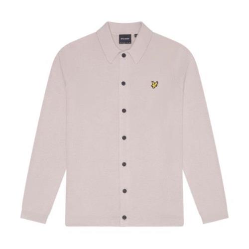 Gebreide Dubbel Gebreide Shirt Lyle & Scott , Beige , Heren