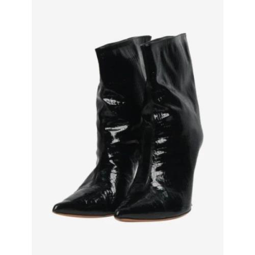 Pre-owned Leather boots Alexandre Vauthier Pre-owned , Black , Dames