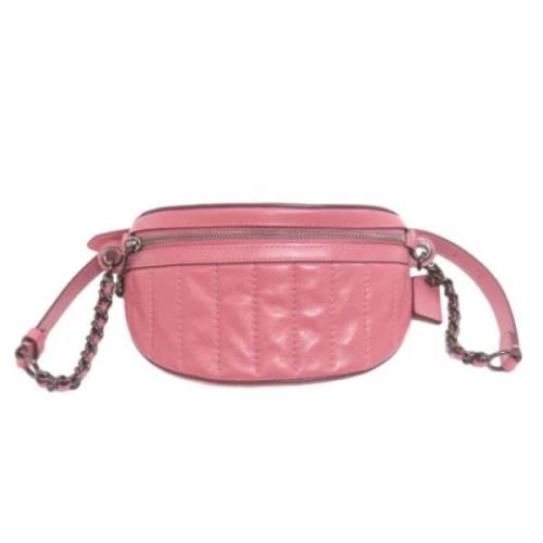 Pre-owned Leather crossbody-bags Coach Pre-owned , Pink , Dames