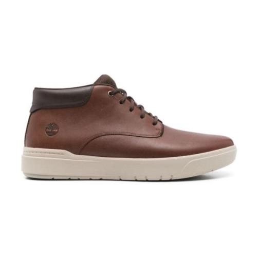 Bruine Sneakers Glad Leer Timberland , Brown , Heren