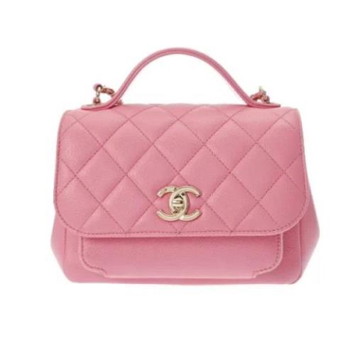 Pre-owned Leather chanel-bags Chanel Vintage , Pink , Dames