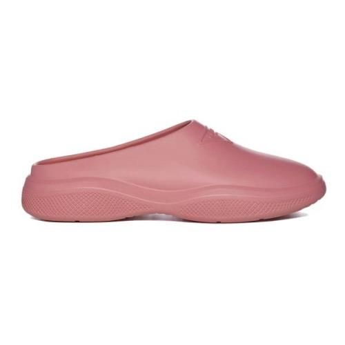 Comfortabele Rubberen Muiltjes Prada , Pink , Dames