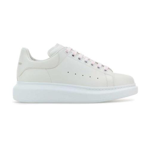 Klassieke witte leren sneakers Alexander McQueen , White , Dames