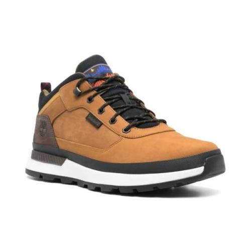 Bruine Nubuck Leren Sneakers Timberland , Brown , Heren