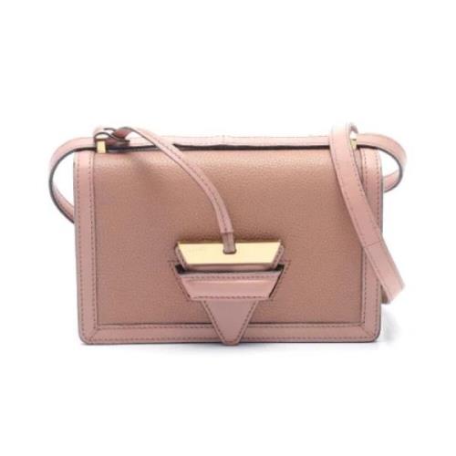 Pre-owned Leather shoulder-bags Loewe Pre-owned , Beige , Dames