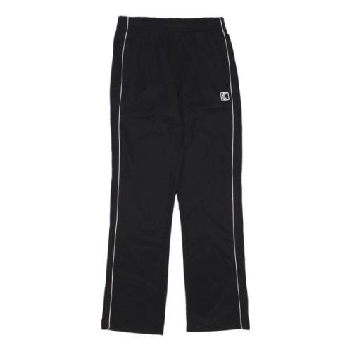 Elastische trackpants met zijzakken Karl Kani , Black , Heren