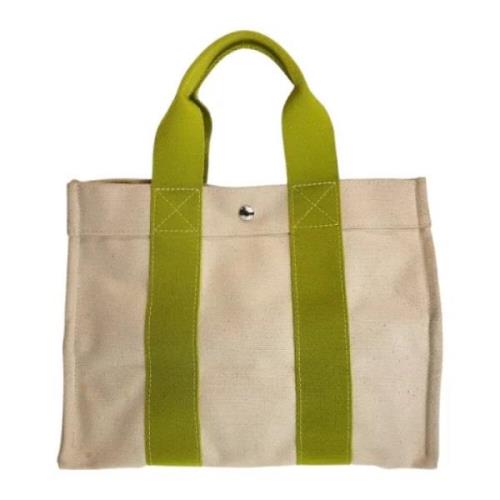 Pre-owned Canvas totes Hermès Vintage , Beige , Dames