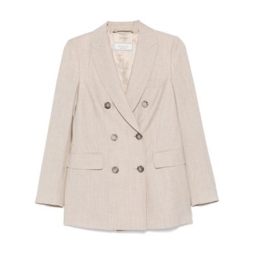 Stijlvolle Jas voor Vrouwen Peserico , Beige , Dames