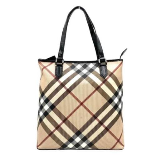 Pre-owned Canvas shoulder-bags Burberry Vintage , Beige , Dames