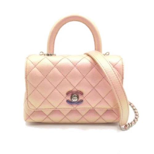 Pre-owned Fabric chanel-bags Chanel Vintage , Pink , Dames