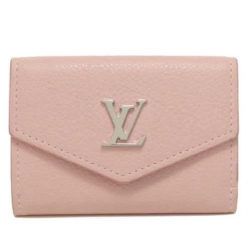 Pre-owned Leather wallets Louis Vuitton Vintage , Pink , Dames