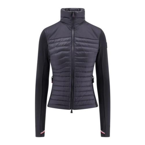 Gewatteerde jas met Polartec inzetstukken Moncler , Black , Dames