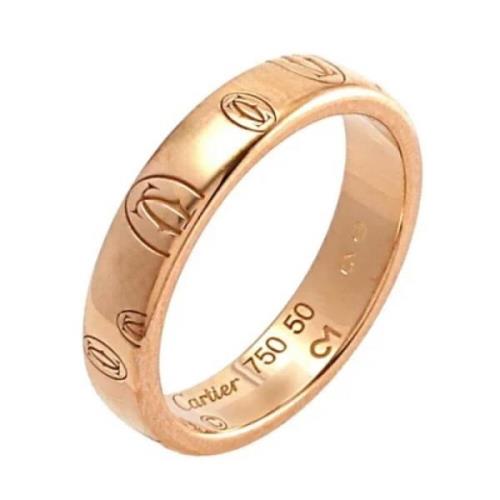 Pre-owned Rose Gold rings Cartier Vintage , Yellow , Dames