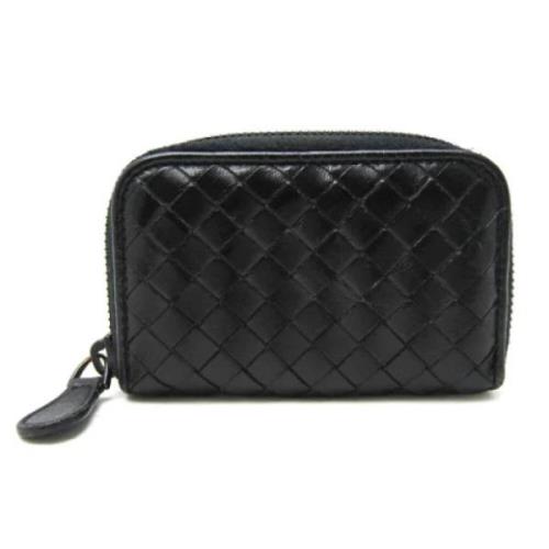 Pre-owned Leather wallets Bottega Veneta Vintage , Black , Dames