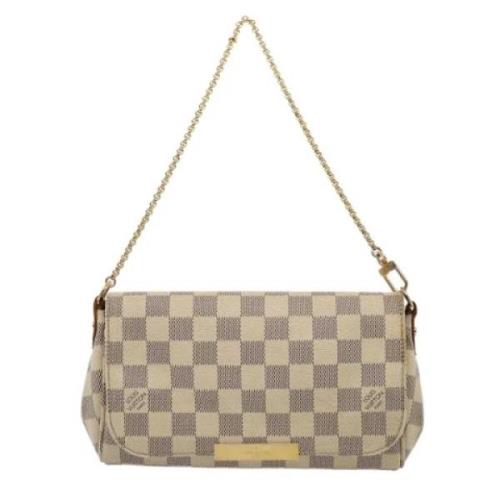 Pre-owned Canvas louis-vuitton-bags Louis Vuitton Vintage , White , Da...