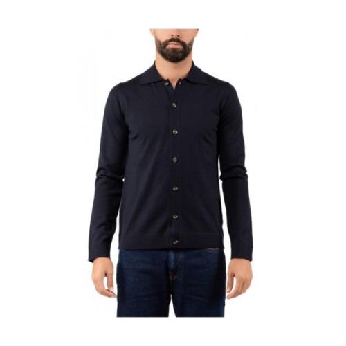 Herenoverhemd Klassieke Stijl Alpha Industries , Blue , Heren