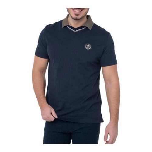 Geborduurd logo katoenen poloshirt Guess , Blue , Heren