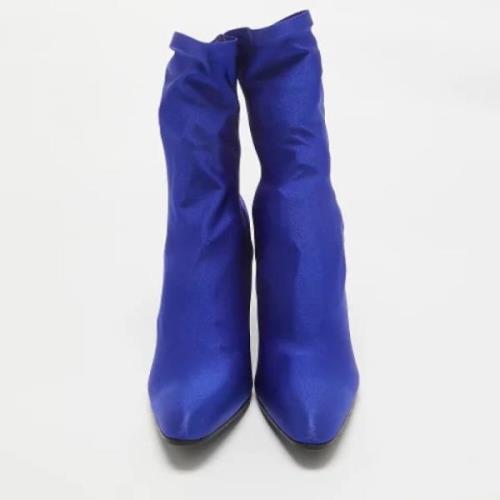 Pre-owned Fabric boots Balenciaga Vintage , Blue , Dames