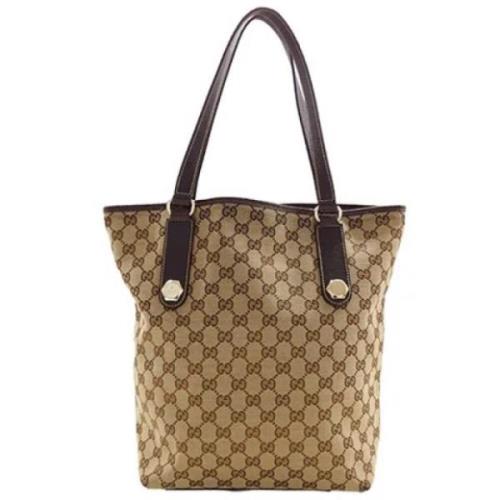 Pre-owned Canvas gucci-bags Gucci Vintage , Brown , Dames