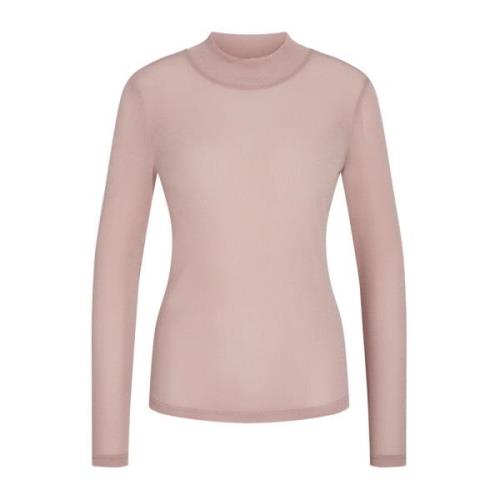 Rolkraagblouse in poeder RUE de Femme , Pink , Dames