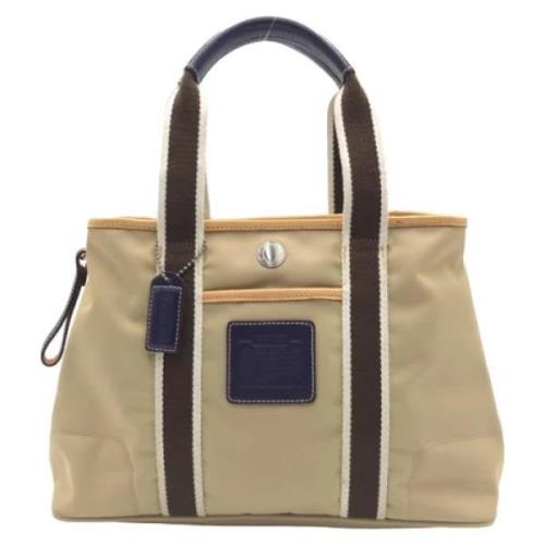 Pre-owned Canvas handbags Coach Pre-owned , Beige , Dames