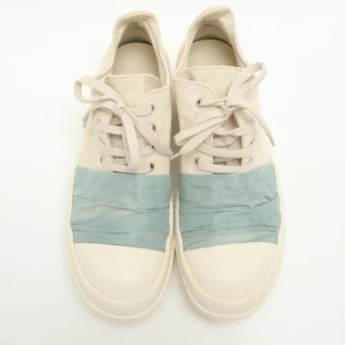 Pre-owned Canvas sneakers Rick Owens Pre-owned , White , Heren