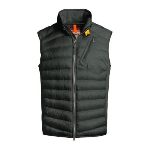 Fleece Nylon Vest voor Mannen Parajumpers , Green , Heren