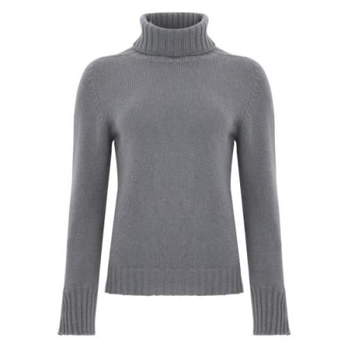 Grijze Cashmere Coltrui Trui Tabaroni Cashmere , Gray , Dames