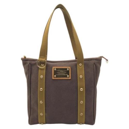 Pre-owned Canvas louis-vuitton-bags Louis Vuitton Vintage , Brown , Da...