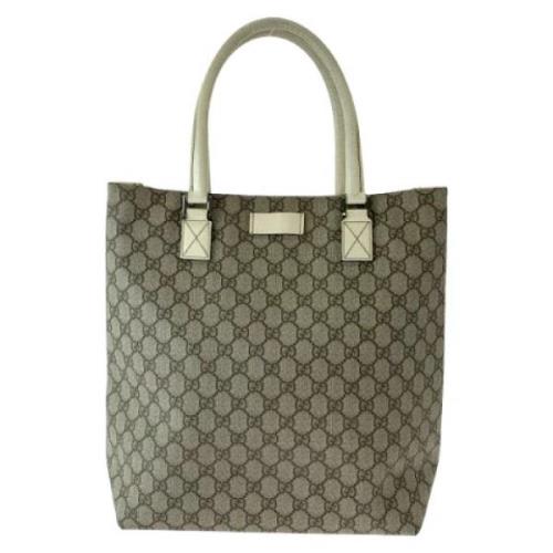 Pre-owned Canvas totes Gucci Vintage , Brown , Dames