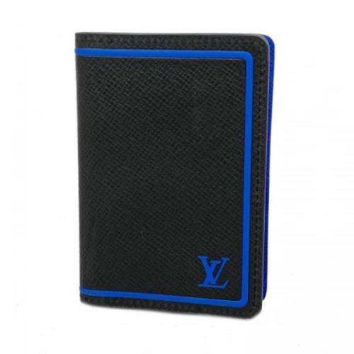 Pre-owned Fabric wallets Louis Vuitton Vintage , Blue , Heren