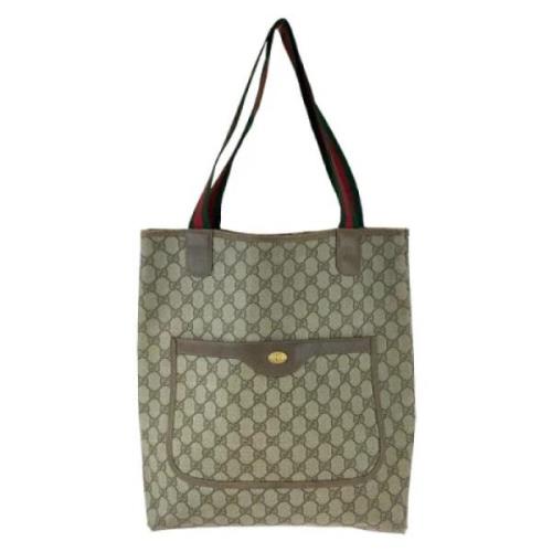 Pre-owned Canvas gucci-bags Gucci Vintage , Beige , Dames