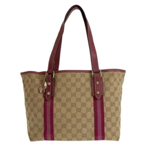 Pre-owned Canvas gucci-bags Gucci Vintage , Beige , Dames