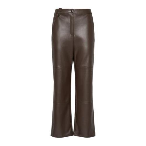 Bruine Struisvogelbroek Max Mara , Brown , Dames