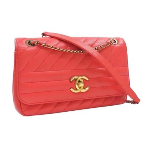 Pre-owned Fabric chanel-bags Chanel Vintage , Red , Dames