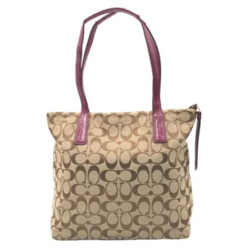 Pre-owned Canvas totes Coach Pre-owned , Brown , Dames