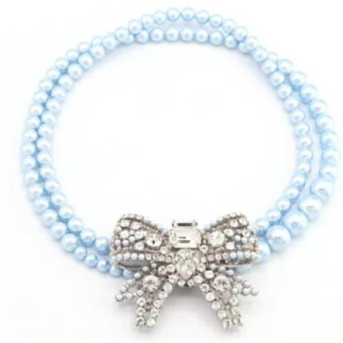 Pre-owned Metal bracelets Miu Miu Pre-owned , Blue , Dames