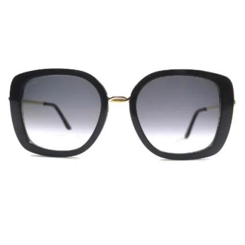 Pre-owned Glass sunglasses Cartier Vintage , Black , Heren