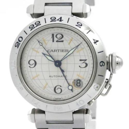 Pre-owned Glass watches Cartier Vintage , Gray , Dames